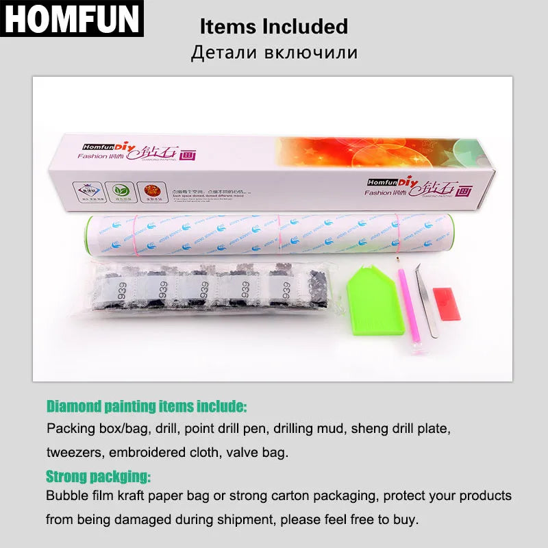 Custom DIY 5D Diamond Painting Kit by HOMFUN
