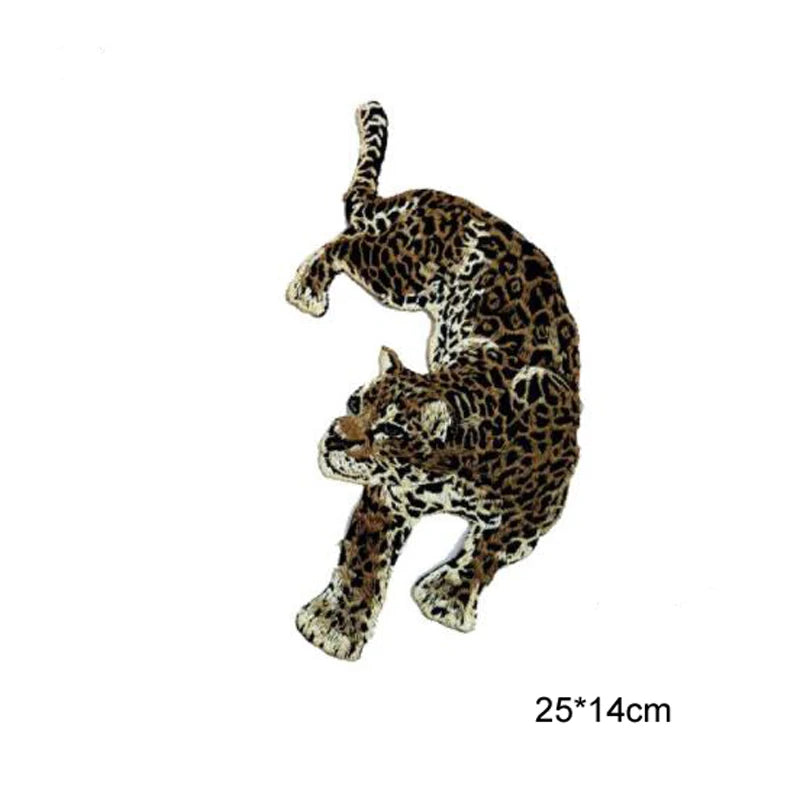 Leopard Embroidery Sew-On Patches for Clothing