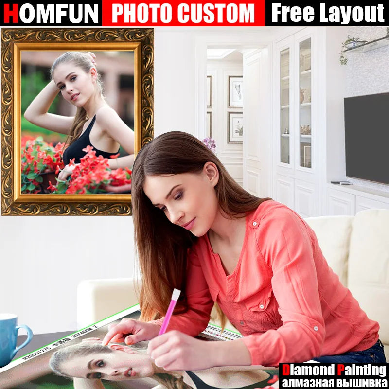 Custom DIY 5D Diamond Painting Kit by HOMFUN