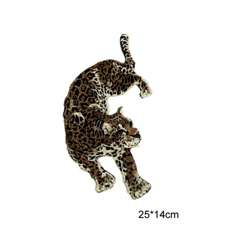 Leopard Embroidery Sew-On Patches for Clothing