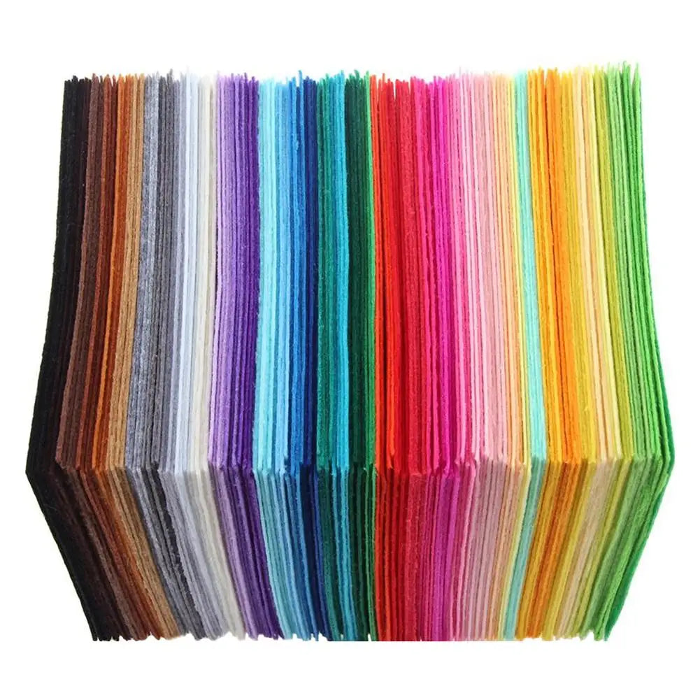 40pcs Multicolor Non-Woven Felt Fabric Bundle