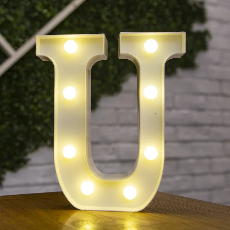 LED Alphabet and Number Light for Party Decor