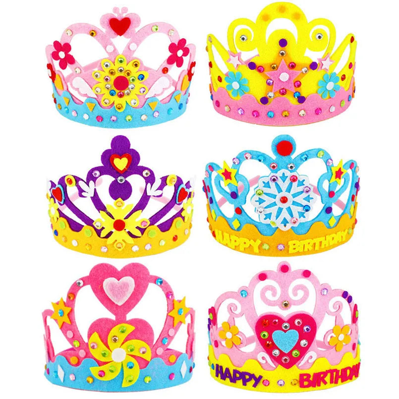 DIY Paper Crown with Sequins and Patterns