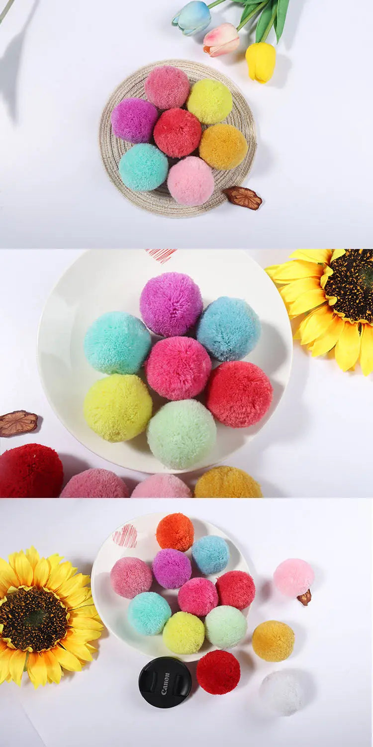 50mm Soft Fluffy Pom Poms for Crafts