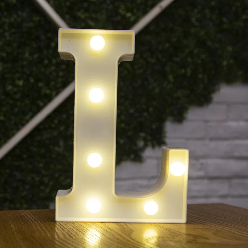 LED Alphabet and Number Light for Party Decor