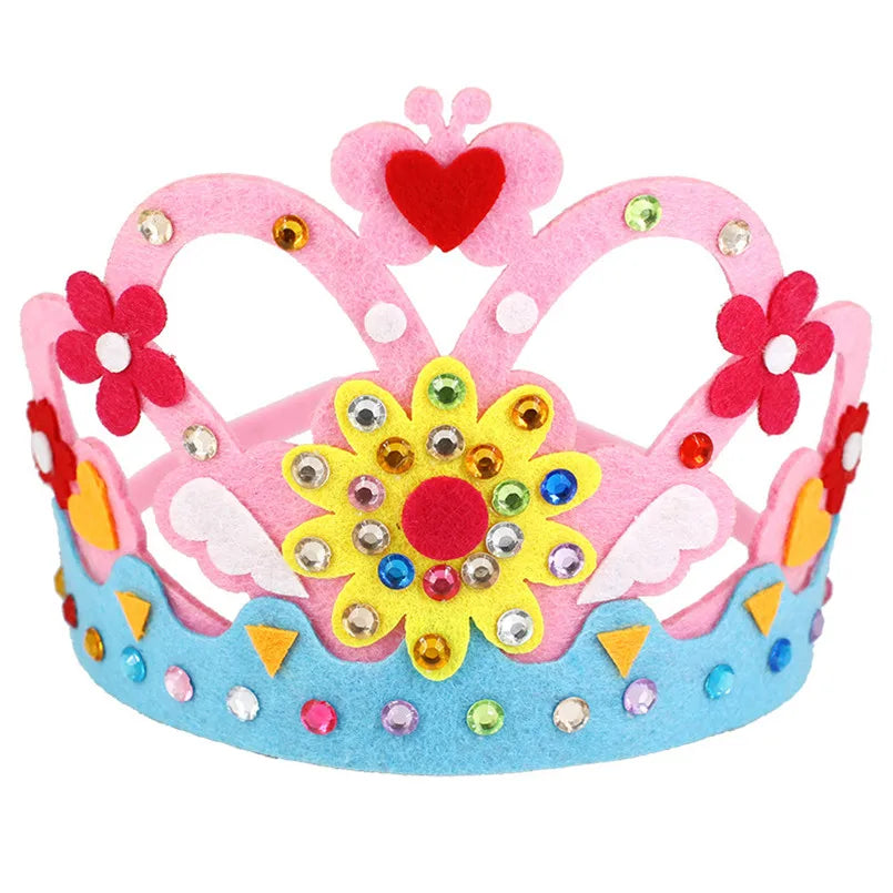 DIY Paper Crown with Sequins and Patterns