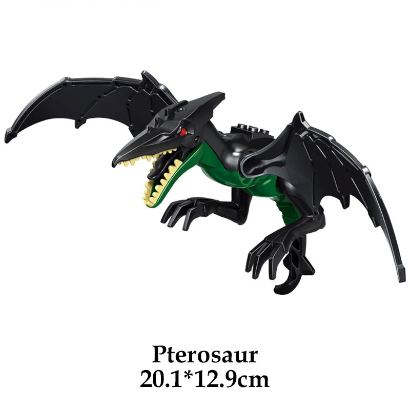 Jurassic Dinosaur Building Blocks – T-Rex, Raptor, Triceratops Models