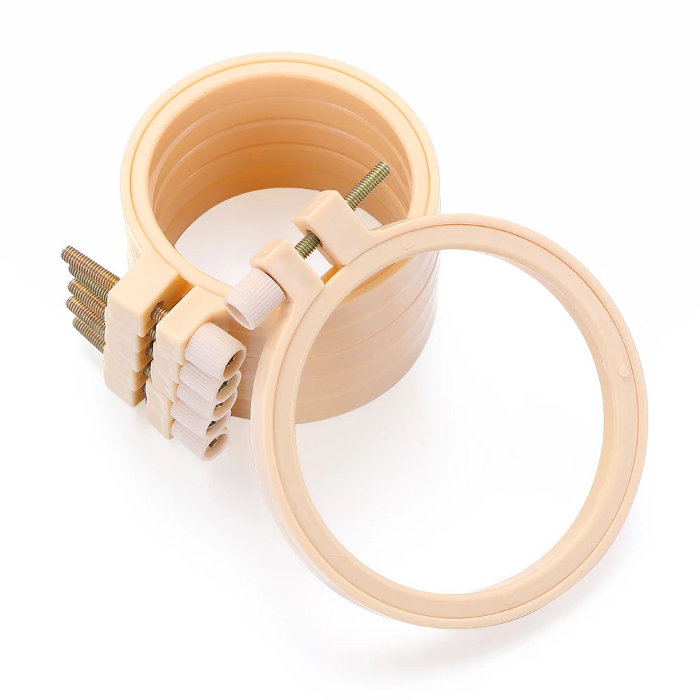 7–32cm Embroidery Hoop Rings – DIY Cross Stitch Frame Set