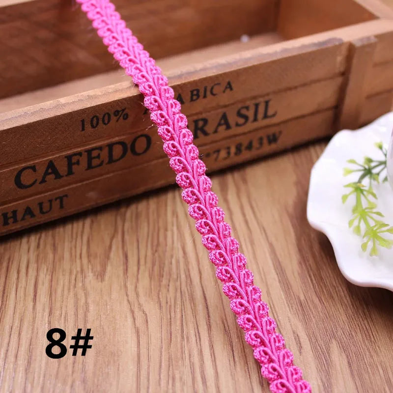 10Y Gold Silver Braided Lace Trim Ribbon