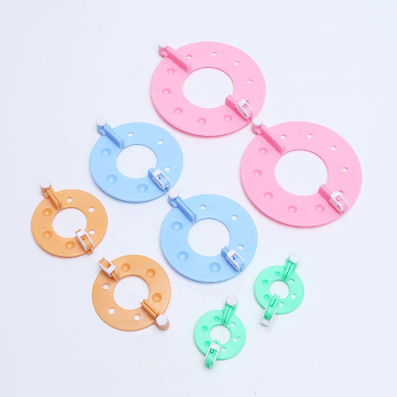 8-Piece Pompom Maker Kit Different Sizes Plush Ball Tool