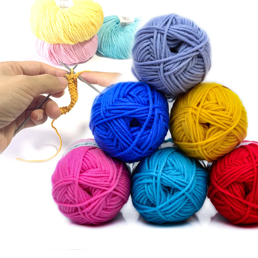 25g Soft Cotton Yarn for Knitting & Crochet