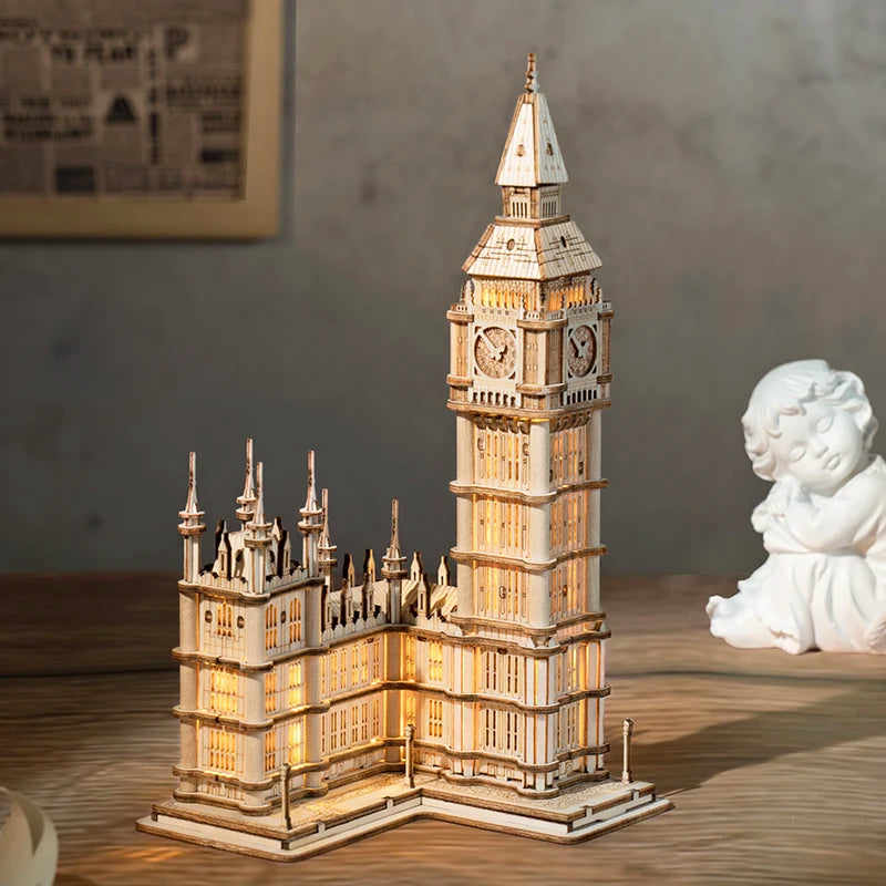 Robotime 3D Wooden Landmark Puzzle Kit