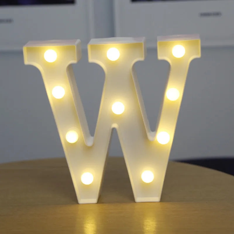 LED Alphabet and Number Light for Party Decor
