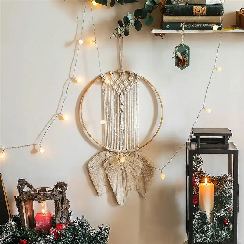 Wooden Bamboo Floral Hoop – DIY Ring for Wreaths, Macrame & Décor