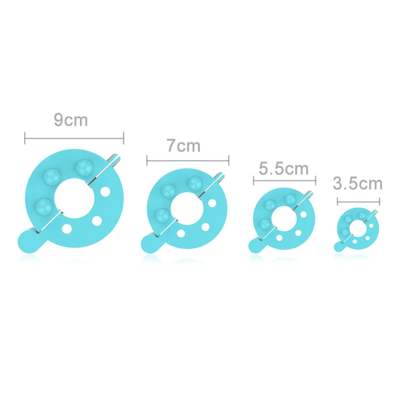 8-Piece Pompom Maker Kit Different Sizes Plush Ball Tool