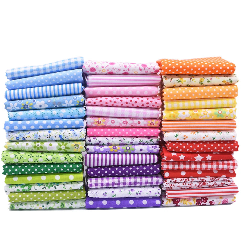 50PCS 10x10cm Floral Cotton Fabric Squares – Quilting Patchwork