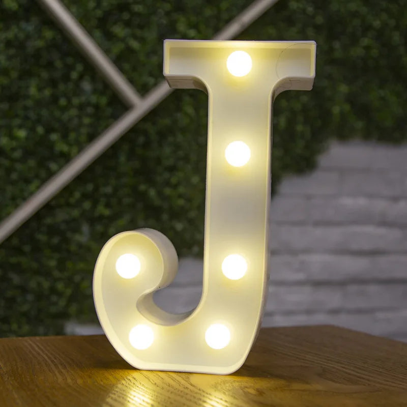 LED Alphabet and Number Light for Party Decor