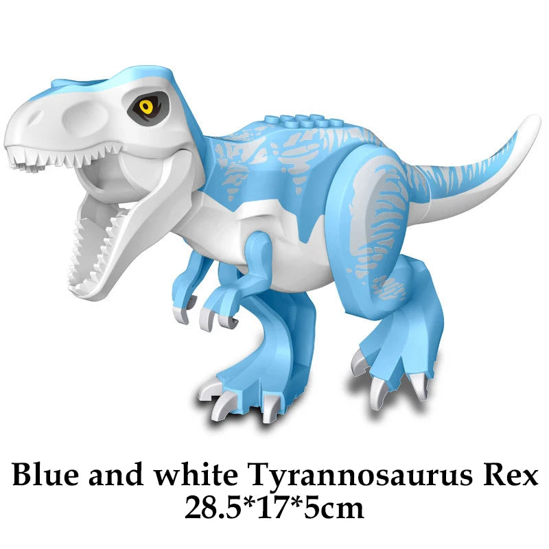 Jurassic Dinosaur Building Blocks – T-Rex, Raptor, Triceratops Models