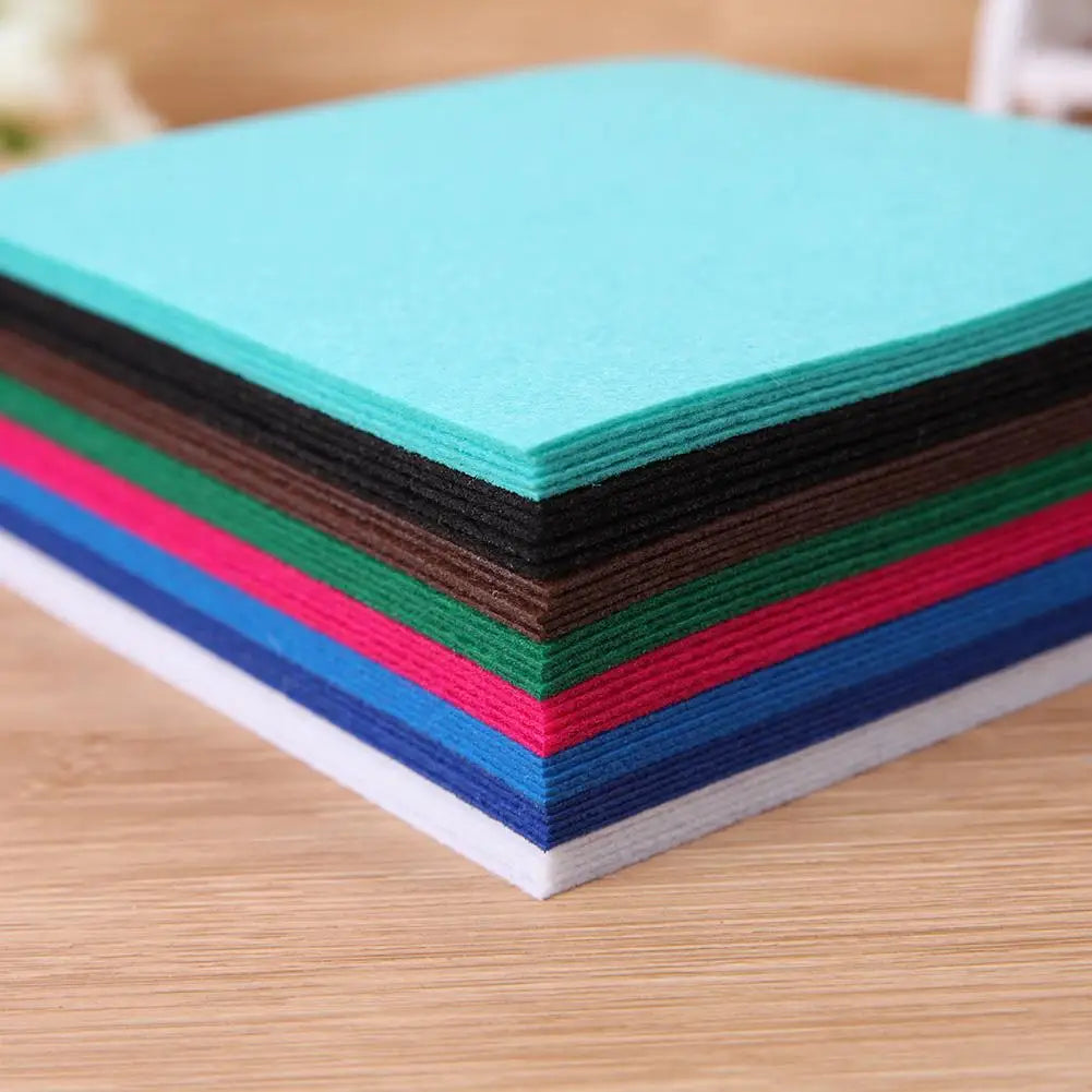 40pcs Multicolor Non-Woven Felt Fabric Bundle