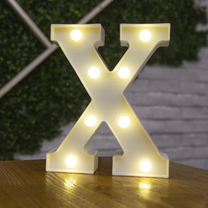LED Alphabet and Number Light for Party Decor