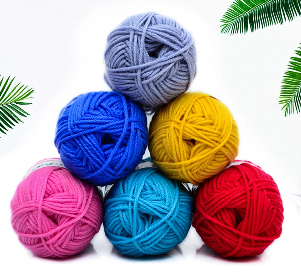 25g Soft Cotton Yarn for Knitting & Crochet