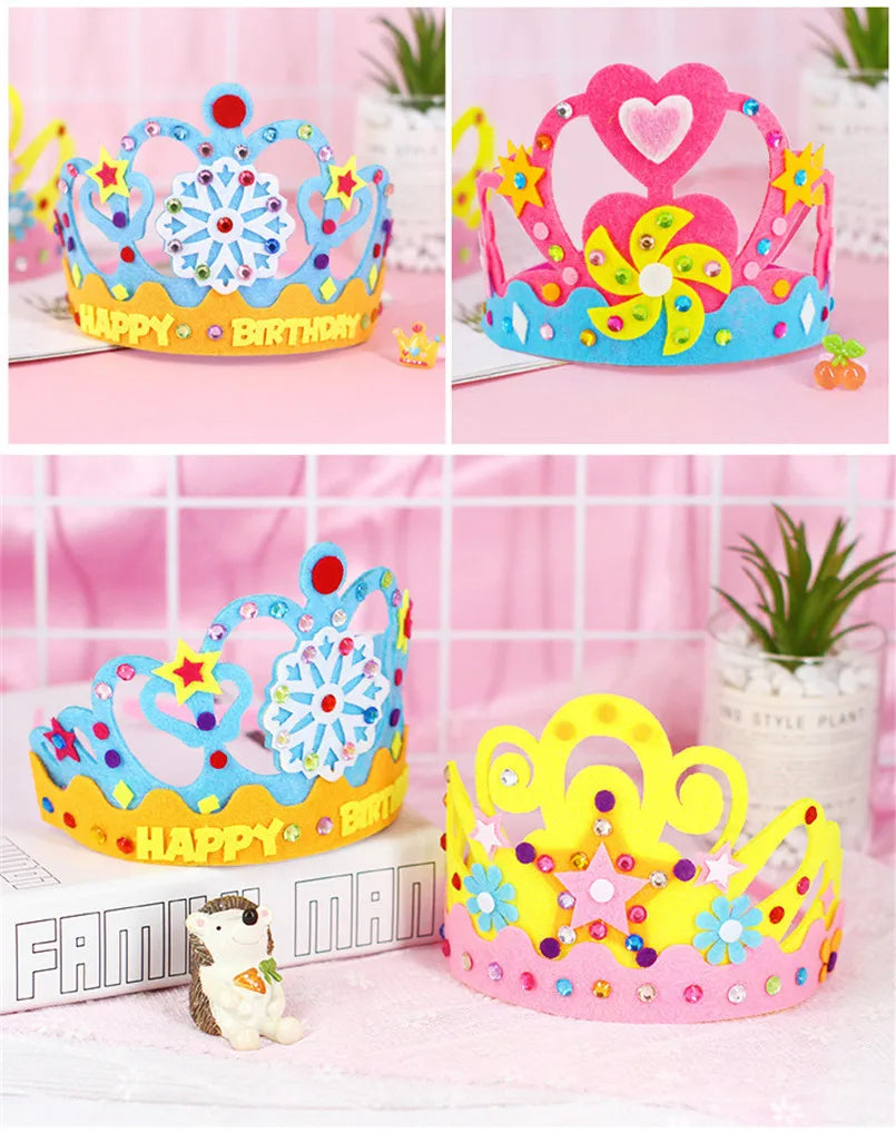 DIY Paper Crown with Sequins and Patterns