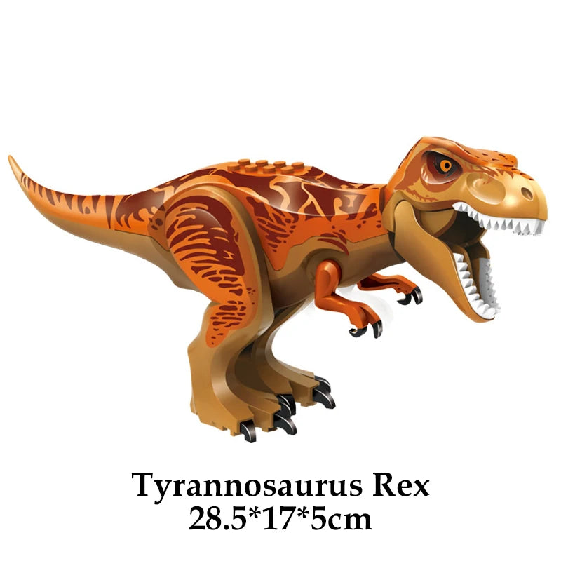 Jurassic Dinosaur Building Blocks – T-Rex, Raptor, Triceratops Models