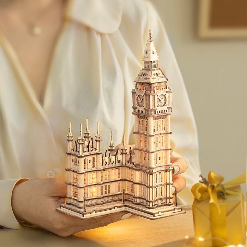 Robotime 3D Wooden Landmark Puzzle Kit