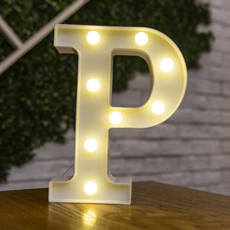 LED Alphabet and Number Light for Party Decor