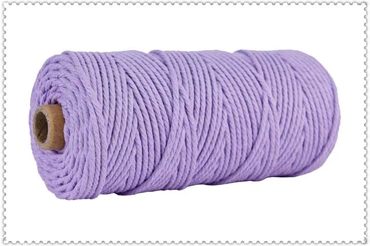 4mm 110yd Colorful Cotton Macrame Cord – Boho DIY Decor Rope