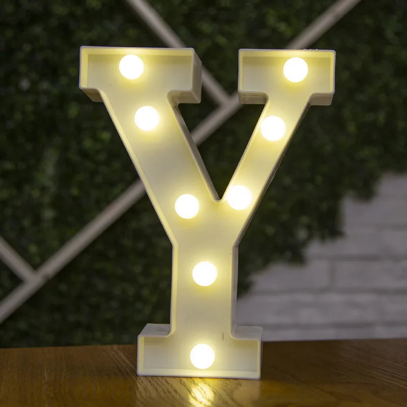 LED Alphabet and Number Light for Party Decor