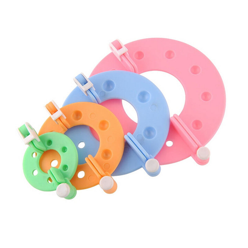 8-Piece Pompom Maker Kit Different Sizes Plush Ball Tool