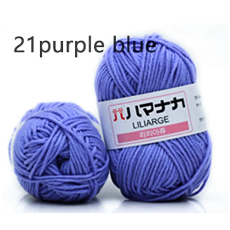 25g Soft Cotton Yarn for Knitting & Crochet