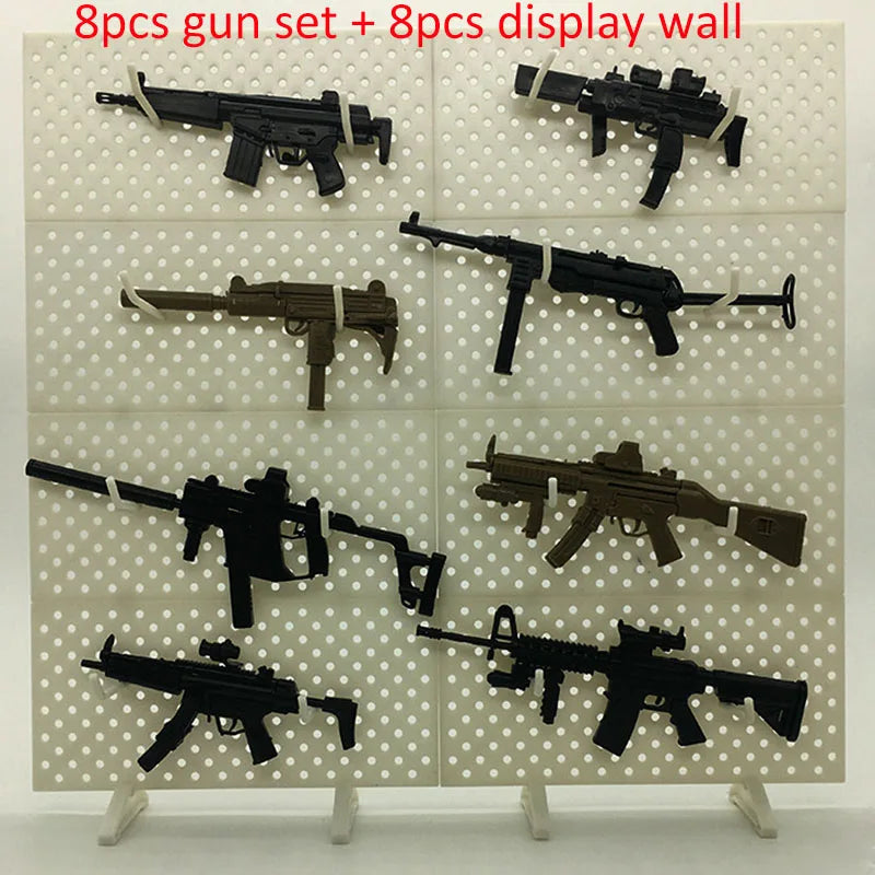 1:6 Scale Mini Gun Model Building Bricks Set