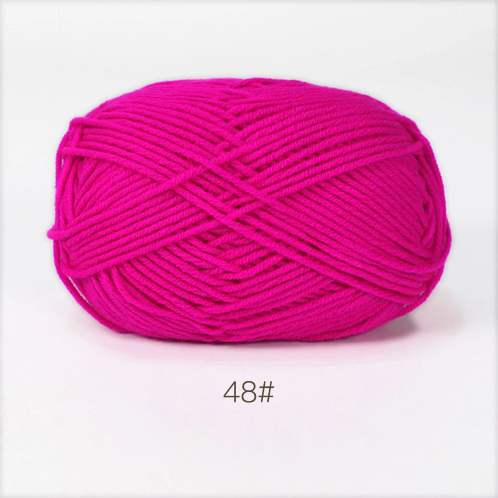 50g Soft Milk Cotton Yarn – Hand Knitting & Crochet Thread