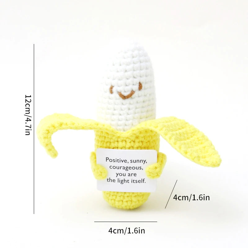 Positive Crochet Doll Kit – Handmade Gift with Affirmation Card