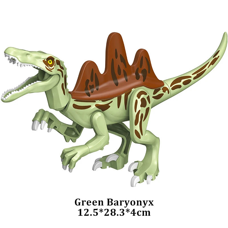 Jurassic Dinosaur Building Blocks – T-Rex, Raptor, Triceratops Models