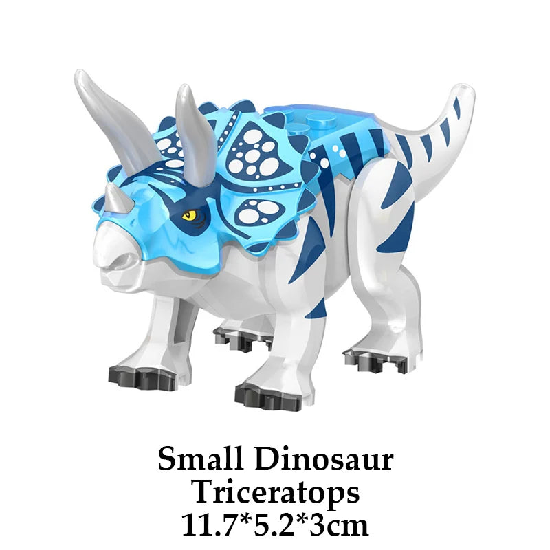 Jurassic Dinosaur Building Blocks – T-Rex, Raptor, Triceratops Models