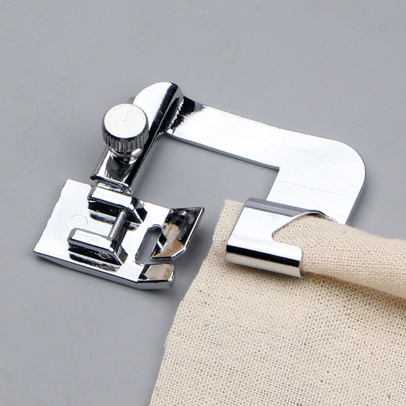 1pc Rolled Hem Presser Foot – 13/19/22mm for Domestic Sewing Machines