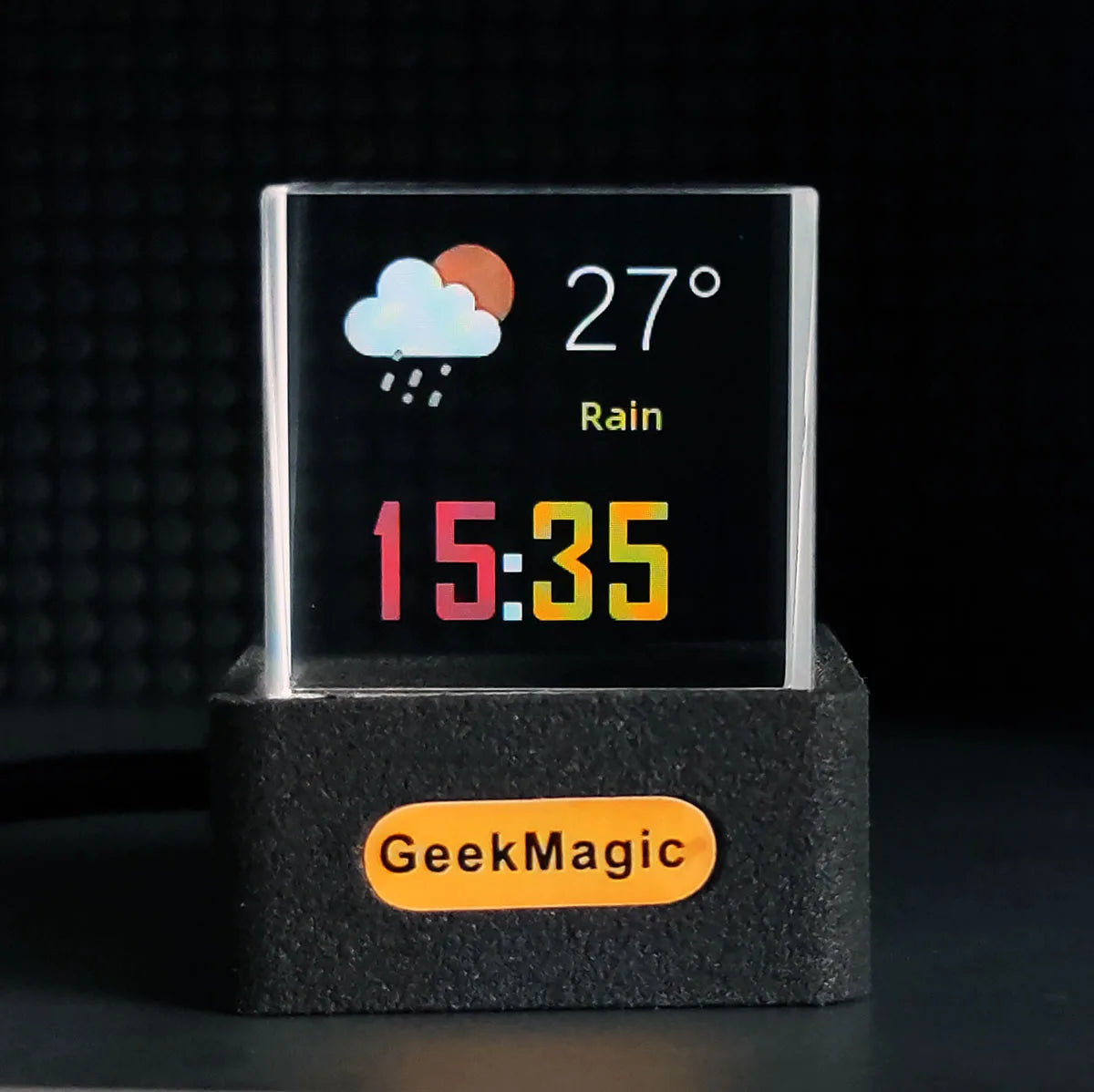 Geek Magic GIFTV Holographic Weather Clock with Image Album