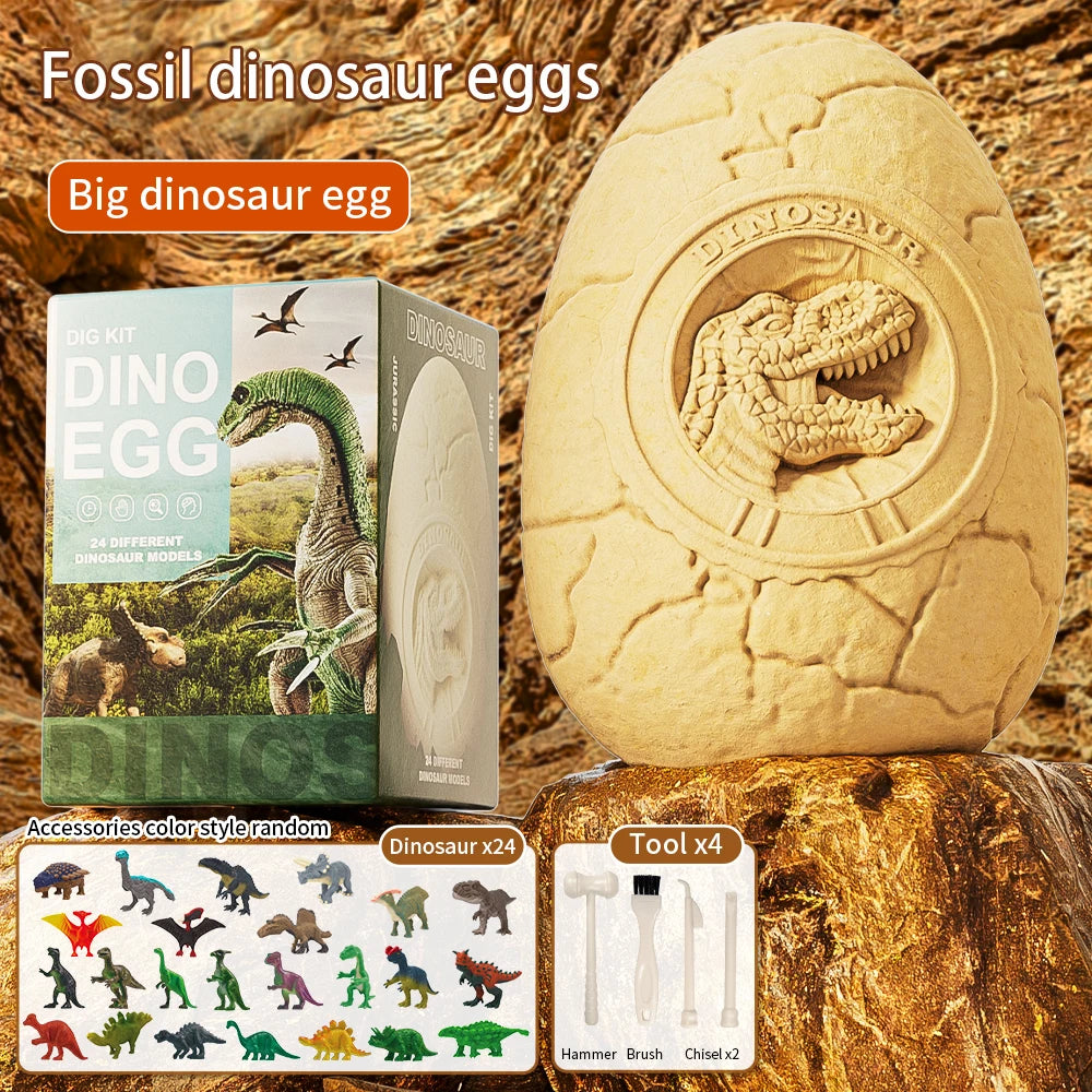 Dinosaur Egg Excavation Toy Fossil Dig Kit for Kids