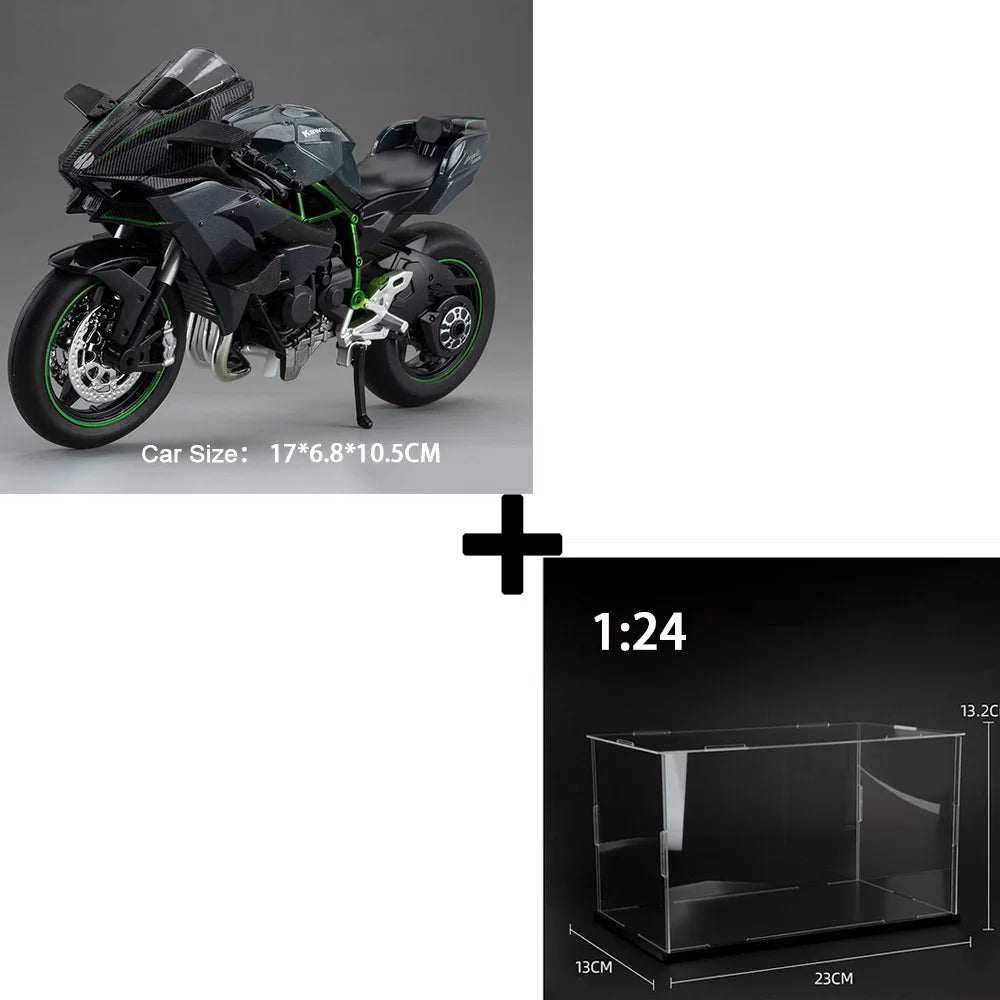 1:12 Diecast Motorcycle Model – S1000RR & Ninja H2R Toy with Sound & Light