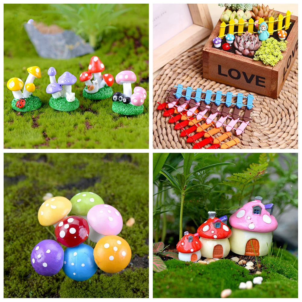 Miniature Fairy Garden Accessories – DIY Figurines for Pot & Landscape Décor