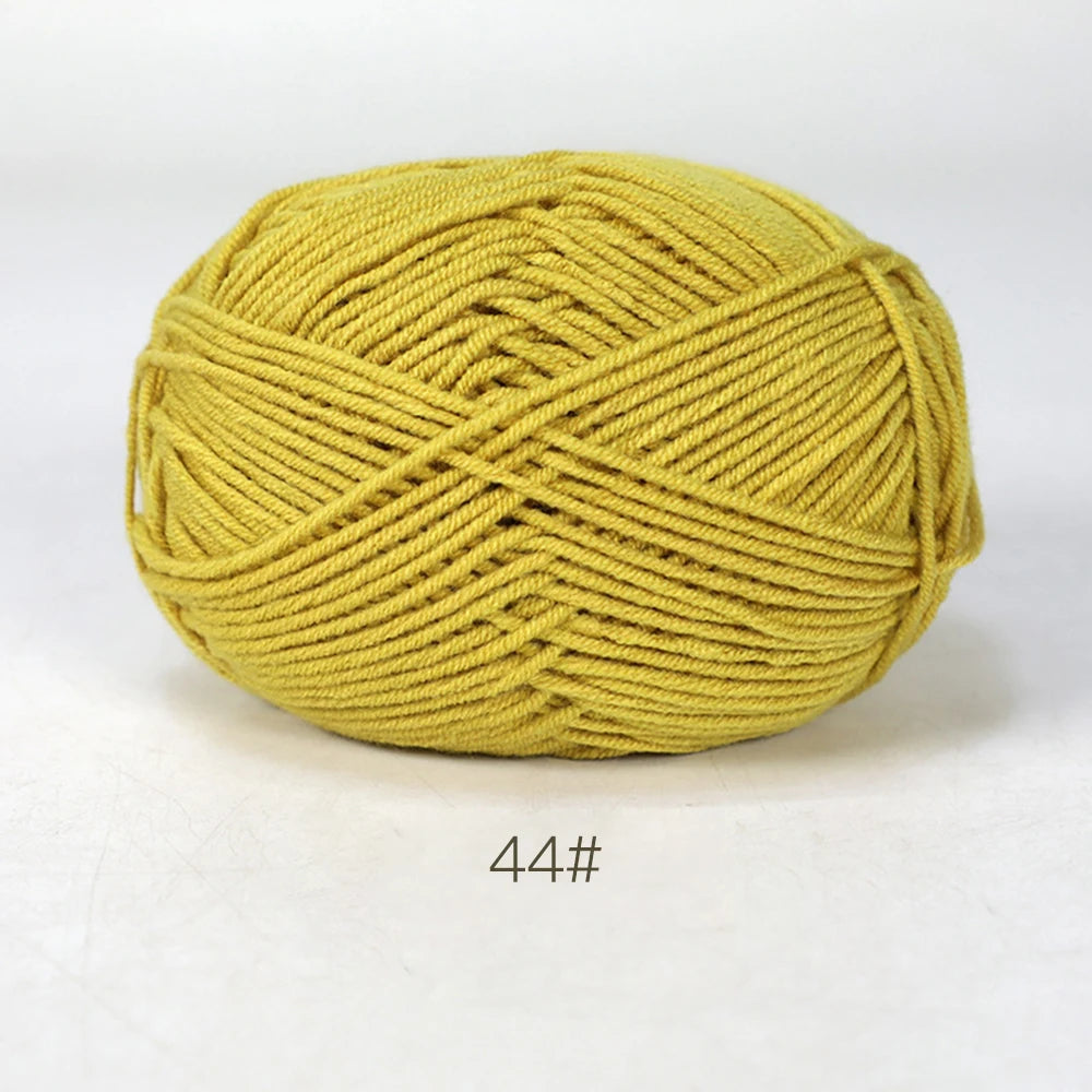 50g Soft Milk Cotton Yarn – Hand Knitting & Crochet Thread