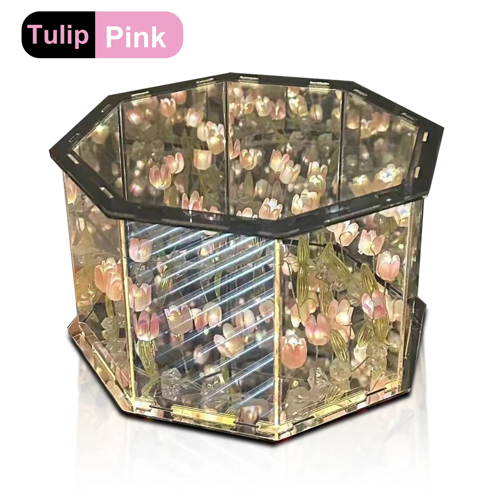 DIY Tulip LED Night Light & Mirror Cube Gift
