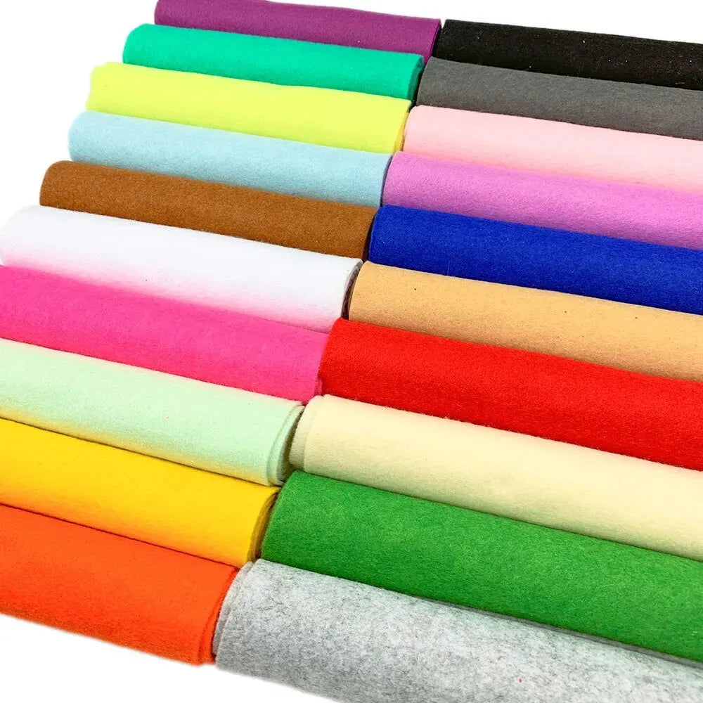 1.4mm Thick Soft Felt Fabric for DIY Crafts and Sewing
