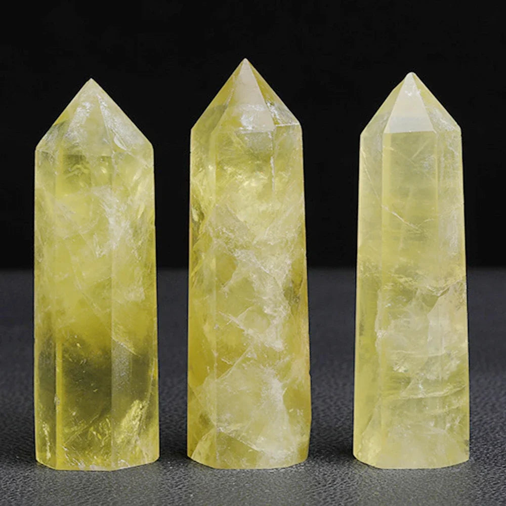 Crystal Stone Point Wands for Decor and Witchcraft