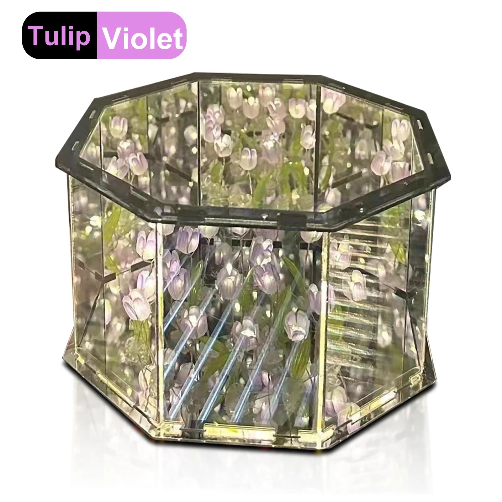 DIY Tulip LED Night Light & Mirror Cube Gift