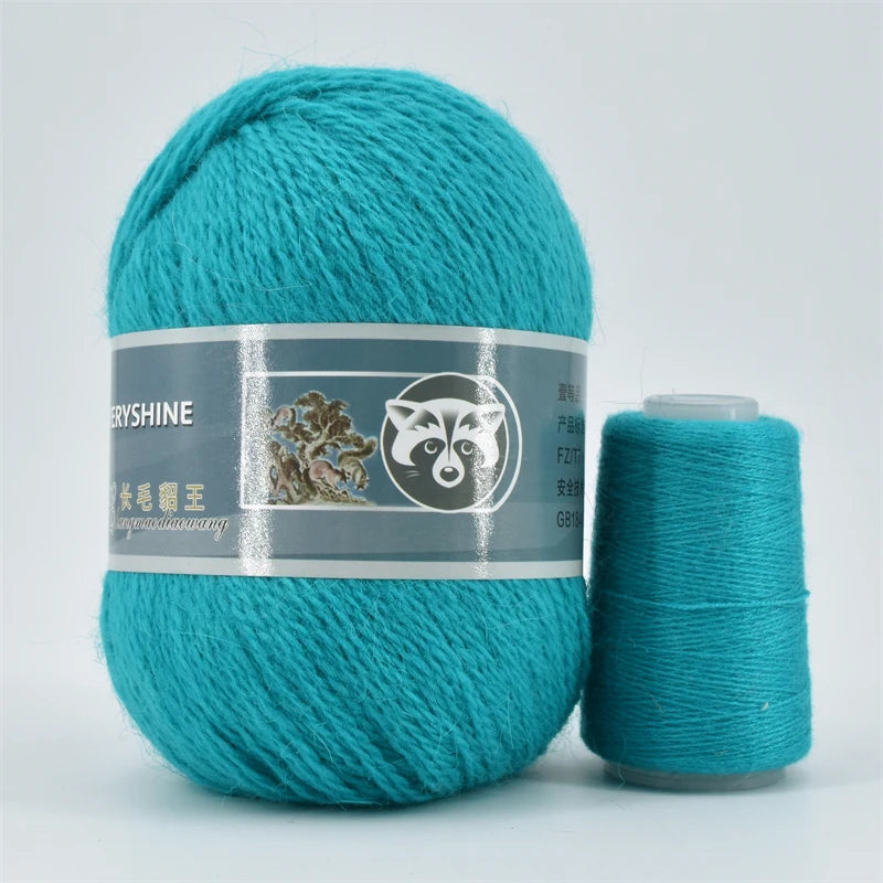 5 Pcs Cashmere Mink Fur Yarn for Hand Knitting  Long Plush Wool Crochet Knitting Yarn for Fall Winter Luxury Needlework Diy Knit