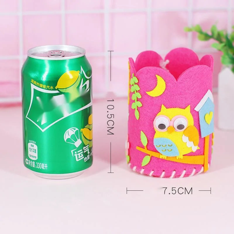 4PCS DIY Pencil Holder Craft Kit for Kids